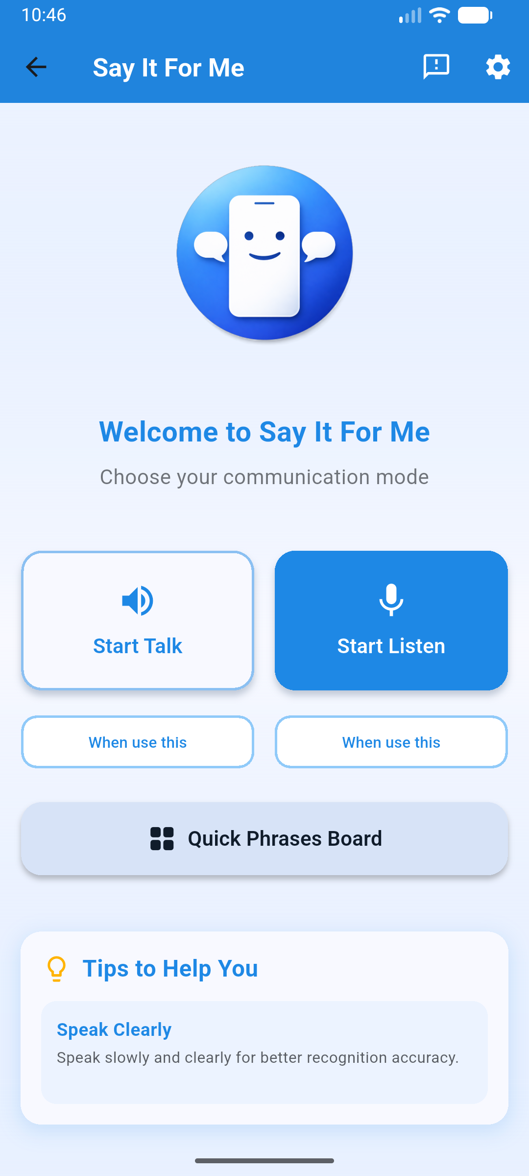Say It For Me &mdash; Main Page